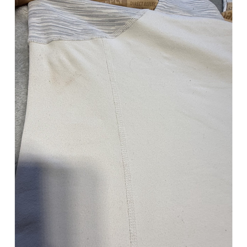 Lululemon Tank Top Womens 6 White Gray Racerback Athletic Yoga Gym Built-In Bra - Picture 4 of 7
